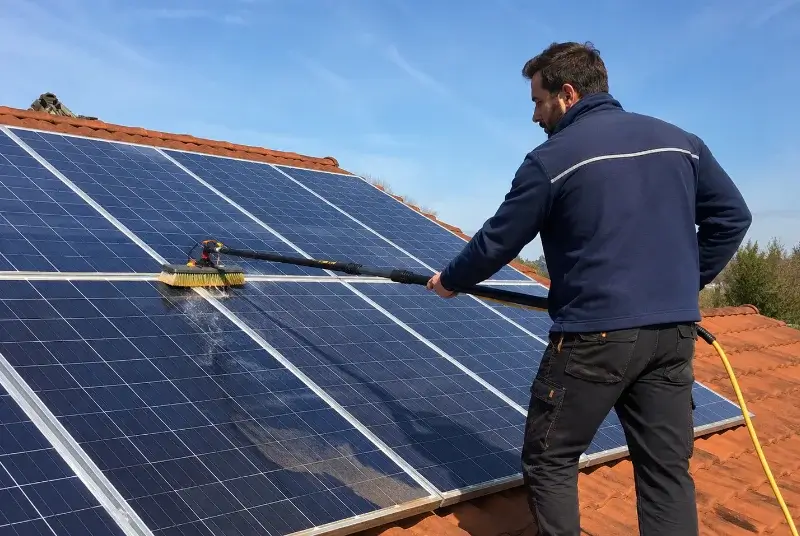 Nettoyage et entretien de panneaux solaires à Courçon